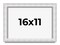 Modern Shadow Box 1.5" Depth White Picture Frame - UV Acrylic, Backing Board, Hanging Hardware